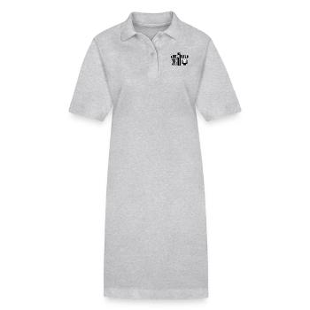 Christian - Stanley/Stella PAIGER Organic Women’s Polo Dress - heather grey - Front