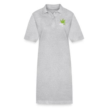 CANNABIS ABITUR - Stanley/Stella Frauen Bio-Polokleid PAIGER - Grau meliert - Vorne