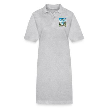 L’hydratation est une bataille difficile - Robe polo bio PAIGER Stanley/Stella Femme - gris chiné - Devant