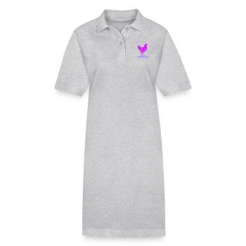 Coole Henne - Stanley/Stella Frauen Bio-Polokleid PAIGER - Grau meliert - Vorne