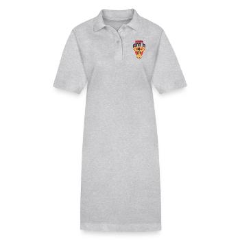 Old but Gold Gym Bodybuiling - Stanley/Stella Frauen Bio-Polokleid PAIGER - Grau meliert - Vorne