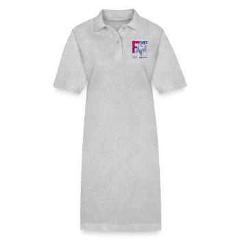 URBAN FR - Robe polo bio PAIGER Stanley/Stella Femme - gris chiné - Devant