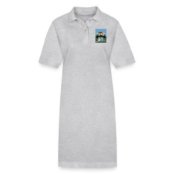 Semaine de l’ours - Robe polo bio PAIGER Stanley/Stella Femme - gris chiné - Devant