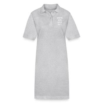 White was sold out - Weiss war ausverkauft - Stanley/Stella Frauen Bio-Polokleid PAIGER - Grau meliert - Vorne