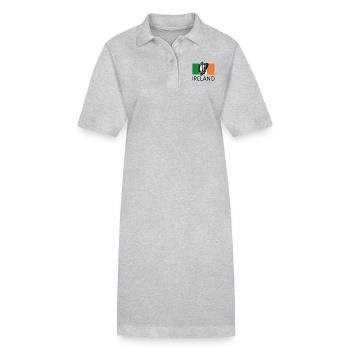 ireland - Stanley/Stella PAIGER Organic Women’s Polo Dress - heather grey - Front