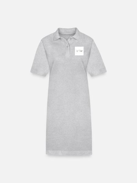 Verlobung Vorlage - Stanley/Stella Frauen Bio-Polokleid PAIGER - Grau meliert