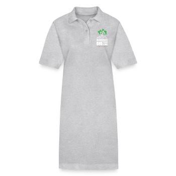 Mangrove Un Arbre, Une Vie - Robe polo bio PAIGER Stanley/Stella Femme - gris chiné - Devant