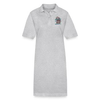 Hey mr sloth - Stanley/Stella Frauen Bio-Polokleid PAIGER - Grau meliert - Vorne