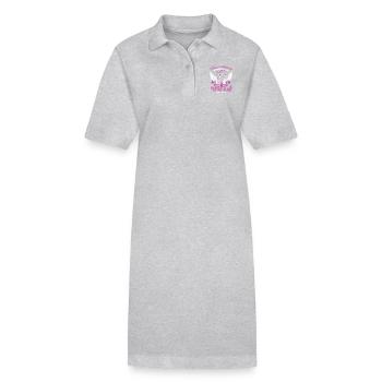 Prinzessinnen Motorrad Bikerin - Stanley/Stella Frauen Bio-Polokleid PAIGER - Grau meliert - Vorne