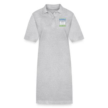 Vier Kinder - Stanley/Stella Frauen Bio-Polokleid PAIGER - Grau meliert - Vorne