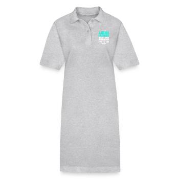 AUDIO ENGINEER - Stanley/Stella Frauen Bio-Polokleid PAIGER - Grau meliert - Vorne