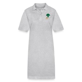 Endgegner Brokkoli - Stanley/Stella Frauen Bio-Polokleid PAIGER - Grau meliert - Vorne