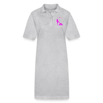 Königin - Stanley/Stella Frauen Bio-Polokleid PAIGER - Grau meliert - Vorne