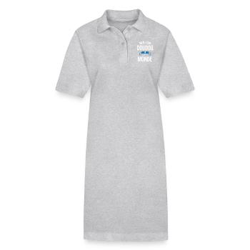 Meilleur Doudou du monde homme - Robe polo bio PAIGER Stanley/Stella Femme - gris chiné - Devant