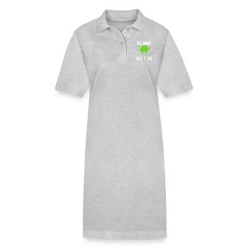 Slime Queen - Stanley/Stella Frauen Bio-Polokleid PAIGER - Grau meliert - Vorne