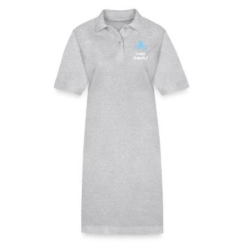 Flossen Hoch! - Stanley/Stella Frauen Bio-Polokleid PAIGER - Grau meliert - Vorne