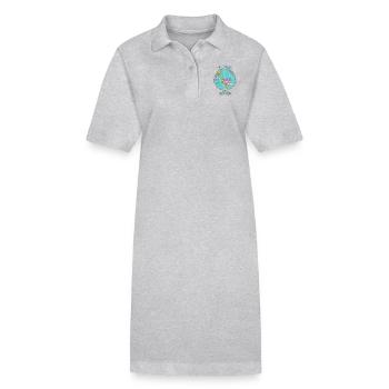 The Traveler - Holiday Design - Travel - Travel - Stanley/Stella PAIGER Organic Women’s Polo Dress - heather grey - Front