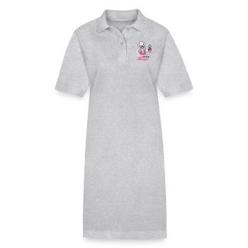 cuisines de la Reine - cuisine reine 3C - Robe polo bio PAIGER Stanley/Stella Femme - gris chiné - Devant