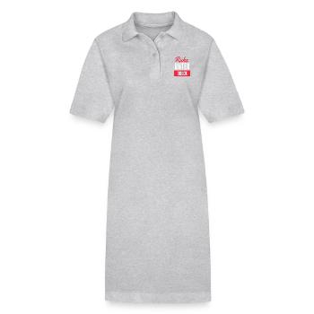 Ruhe unter Druck - Stanley/Stella Frauen Bio-Polokleid PAIGER - Grau meliert - Vorne