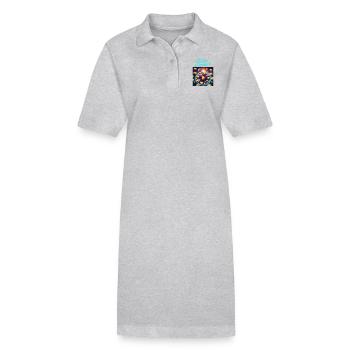 Bitcoin Standard - Stanley/Stella Frauen Bio-Polokleid PAIGER - Grau meliert - Vorne