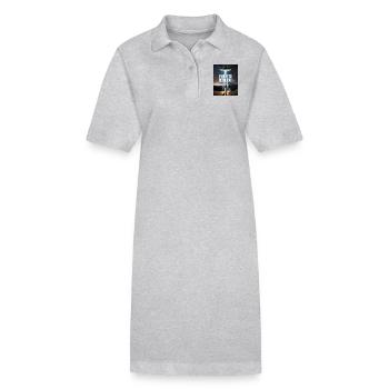 alien entführung bier wortspiel ich will beerlieve - Stanley/Stella Frauen Bio-Polokleid PAIGER - Grau meliert - Vorne