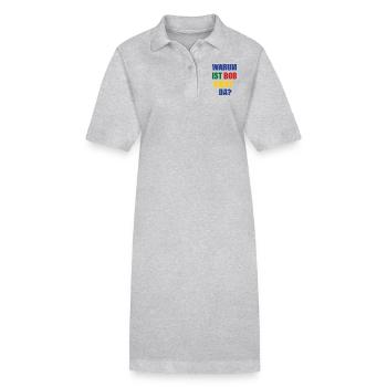 warum ist bob nicht da? - Stanley/Stella Frauen Bio-Polokleid PAIGER - Grau meliert - Vorne