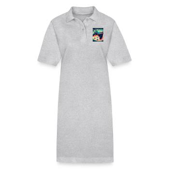You are the One 1 - Stanley/Stella Frauen Bio-Polokleid PAIGER - Grau meliert - Vorne