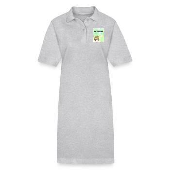 Vatertag - Stanley/Stella Frauen Bio-Polokleid PAIGER - Grau meliert - Vorne