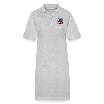 Space Rider - Stanley/Stella Frauen Bio-Polokleid PAIGER - Grau meliert - Vorne