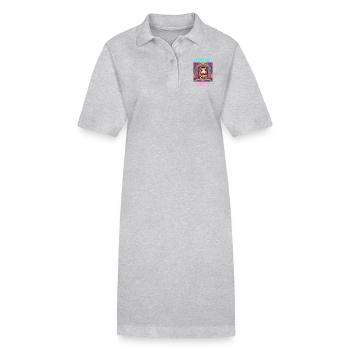 Se sentir mignon - Robe polo bio PAIGER Stanley/Stella Femme - gris chiné - Devant