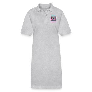 Space Hamster - Stanley/Stella Frauen Bio-Polokleid PAIGER - Grau meliert - Vorne