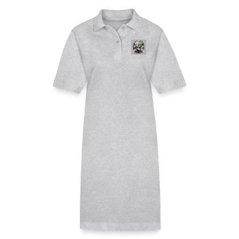 Punk - Robe polo bio PAIGER Stanley/Stella Femme - gris chiné - Devant