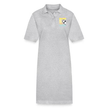 Nicht mein Prob Lama Ruhestand Prob-Llama im Ruhestand - Stanley/Stella Frauen Bio-Polokleid PAIGER - Grau meliert - Vorne