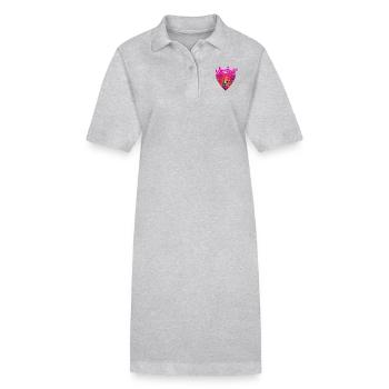 L’amour unit - Robe polo bio PAIGER Stanley/Stella Femme - gris chiné - Devant