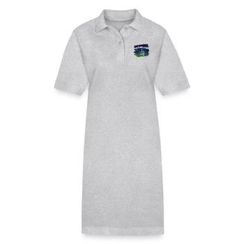 Stark im Sturm des Lebens Design - Stanley/Stella Frauen Bio-Polokleid PAIGER - Grau meliert - Vorne