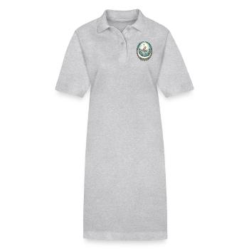 Blue Ballerina - Stanley/Stella PAIGER Organic Women’s Polo Dress - heather grey - Front