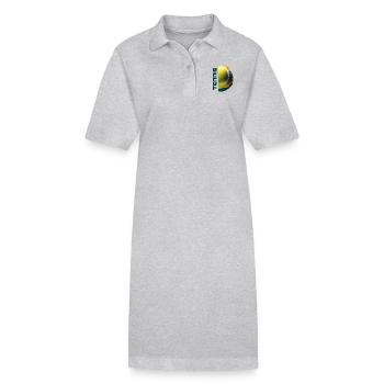 Tennis Spirit - Stanley/Stella Frauen Bio-Polokleid PAIGER - Grau meliert - Vorne