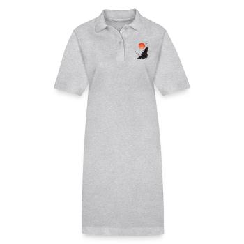Cadeau parfait pour les athlètes d’endurance - Robe polo bio PAIGER Stanley/Stella Femme - gris chiné - Devant