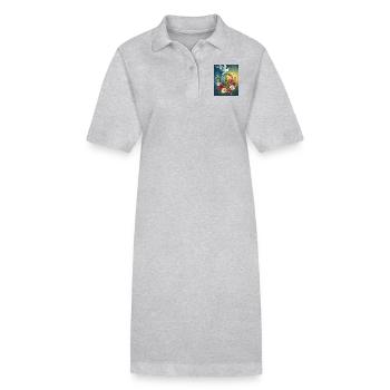 Frieden - Stanley/Stella Frauen Bio-Polokleid PAIGER - Grau meliert - Vorne