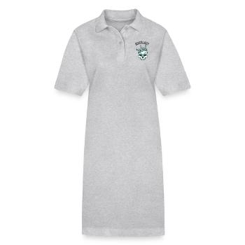 Motarde - Robe polo bio PAIGER Stanley/Stella Femme - gris chiné - Devant