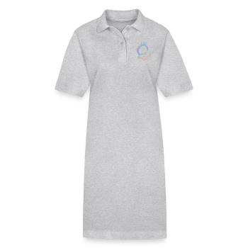 Logo Mansi Venice - Stanley/Stella Frauen Bio-Polokleid PAIGER - Grau meliert - Vorne