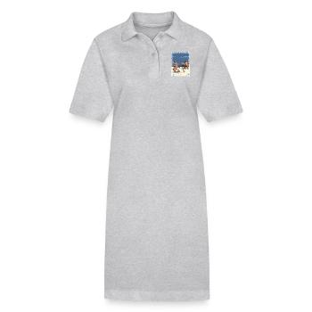 L’épreuve du destin - Robe polo bio PAIGER Stanley/Stella Femme - gris chiné - Devant