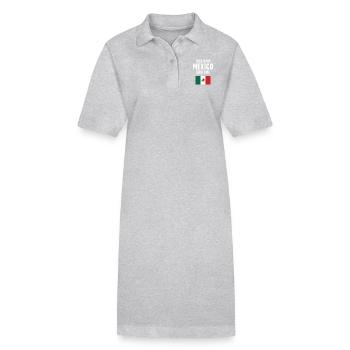 C’est mon costume mexicain - Robe polo bio PAIGER Stanley/Stella Femme - gris chiné - Devant