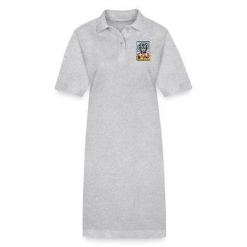 Die Legende - Stanley/Stella Frauen Bio-Polokleid PAIGER - Grau meliert - Vorne