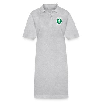 Umweltschutz ist Heimatschutz - Stanley/Stella Frauen Bio-Polokleid PAIGER - Grau meliert - Vorne