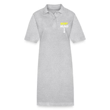 dortmund dort mund pfeil - Stanley/Stella Frauen Bio-Polokleid PAIGER - Grau meliert - Vorne