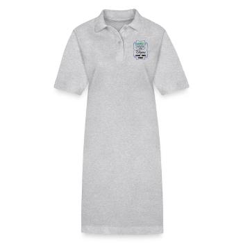 Leicht einen sitzen - Stanley/Stella Frauen Bio-Polokleid PAIGER - Grau meliert - Vorne