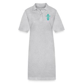 Surfer / Surfen: Searching For The Waves - Stanley/Stella Frauen Bio-Polokleid PAIGER - Grau meliert - Vorne