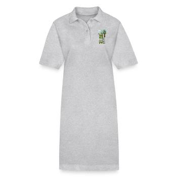 Idée de cadeau de printemps printemps - Robe polo bio PAIGER Stanley/Stella Femme - gris chiné - Devant