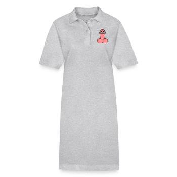 cheeky_penis - Stanley/Stella Frauen Bio-Polokleid PAIGER - Grau meliert - Vorne